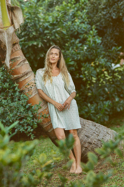 ALANA DRESS - Hau Hele Bluewash / XS