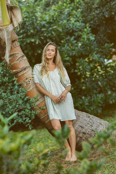 ALANA DRESS - Hau Hele Bluewash / XS