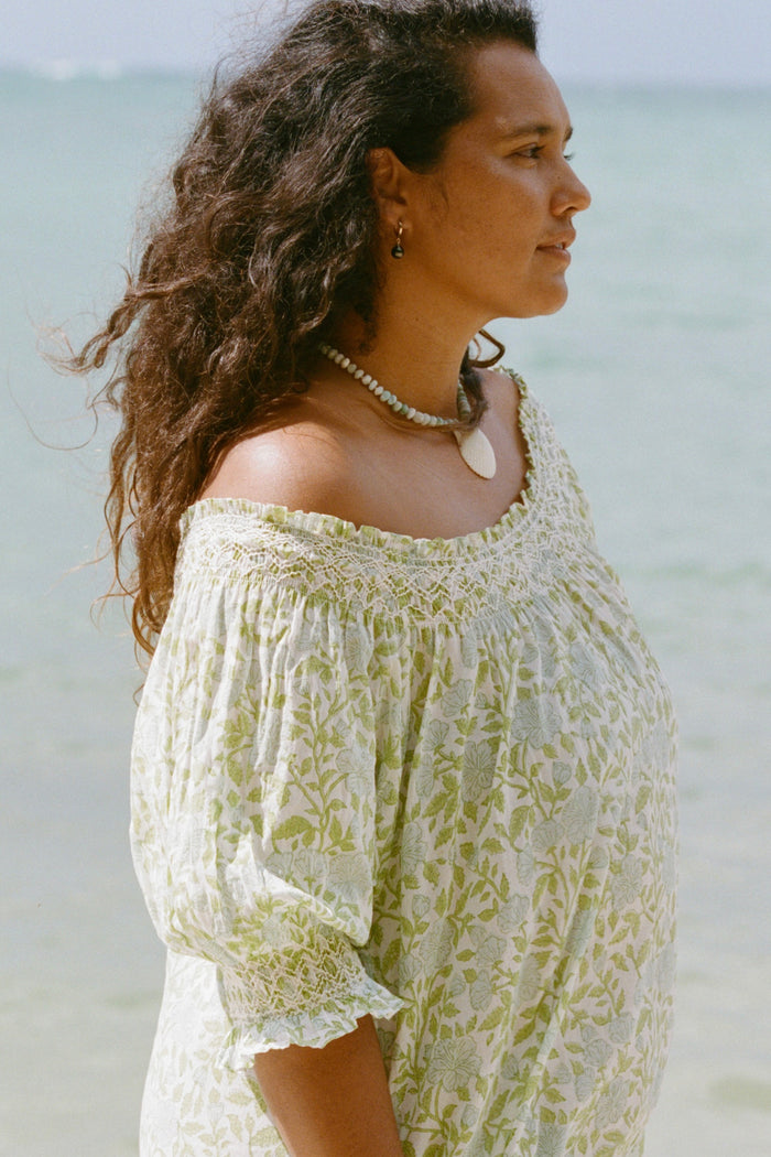 ANUHEA DRESS - Oiseau Ocean / XS
