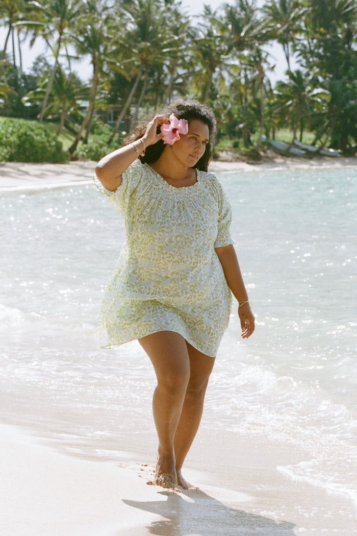 ANUHEA DRESS - Oiseau Ocean / XS