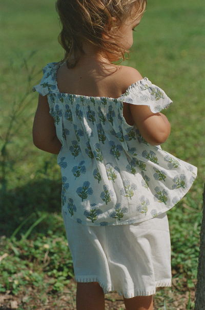 JUNI TOP - Sky Blue Wildflower / 2