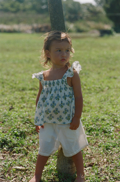 JUNI TOP - Sky Blue Wildflower / 2