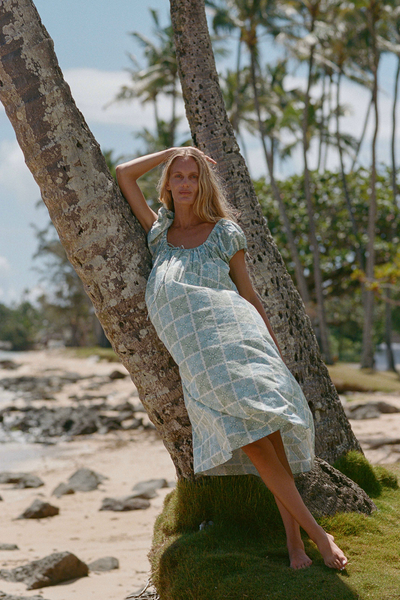 LUANA DRESS - Aqua ʻUlu / XS